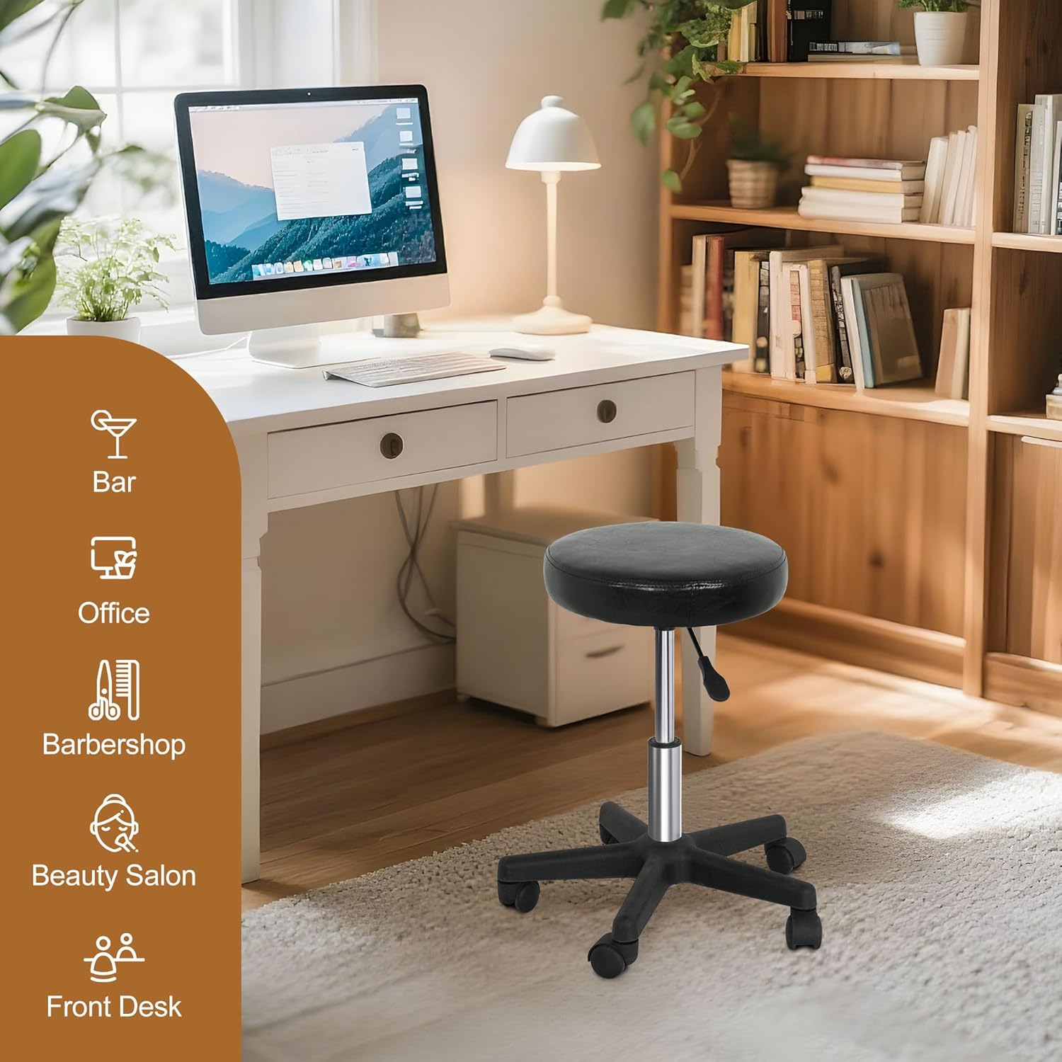 Rolling Stool With Wheels PVC  - Medical Lab Chair 评论和价格
